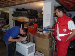 Chrudimský červený kříž pomáhá při povodních