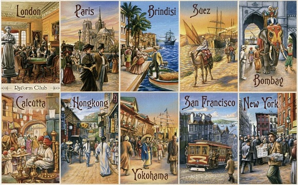 Desková hra - Cesta kolem světa za 80 dní, foto: PJ