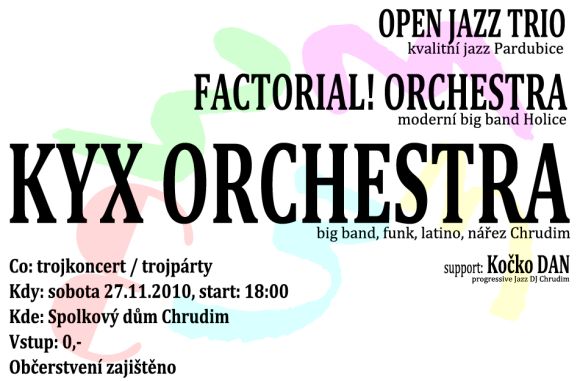 Pozv&aacute;nka na funkojazzovou p&aacute;rty