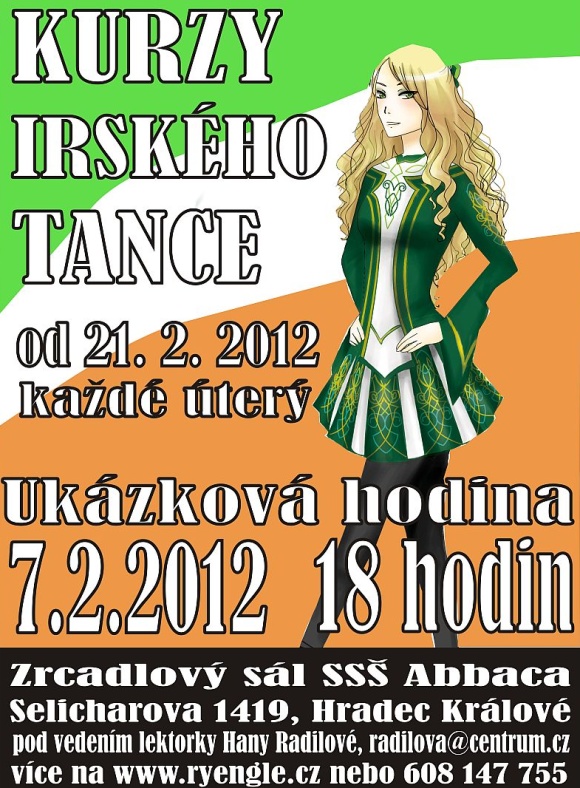 Kurz irsk&yacute;ch tanců v Hradci Kr&aacute;lov&eacute;