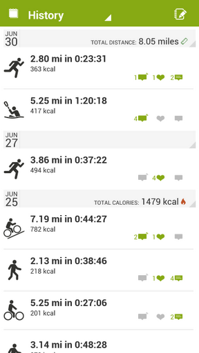 Endomondo sports tracker