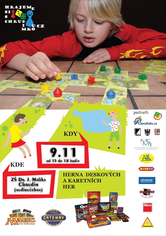Herna deskov&yacute;ch a karetn&iacute;ch her - Hrajeme si s Chrudimkou