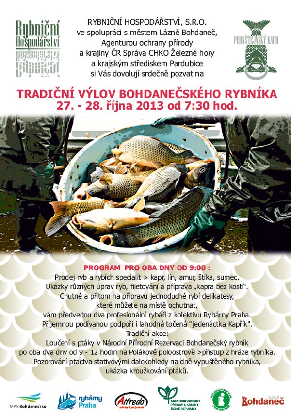 Tradičn&iacute; v&yacute;lov Bohdanečsk&eacute;ho rybn&iacute;ka