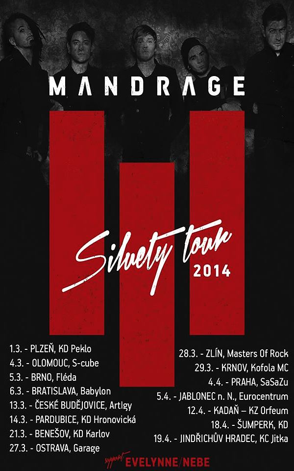 Mandrage vyrazí na turné k albu Siluety