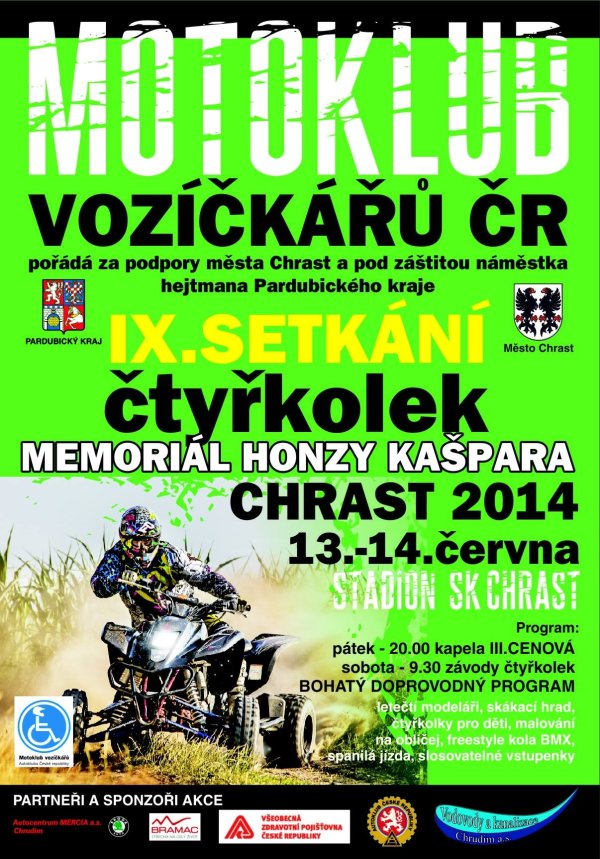 IX. setk&aacute;n&iacute; čtyřkolek Memori&aacute;l Honzy Ka&scaron;para Chrast 2014