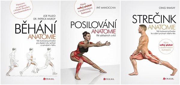 Soutěž o knihy z edice Anatomie - Běh&aacute;n&iacute;, Strečink a Posilov&aacute;n&iacute;