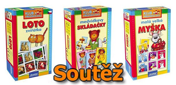 SOUTĚŽ o tři hry pro před&scaron;kol&aacute;ky 
