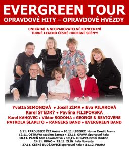 EVERGREEN TOUR opravdov&eacute; hity - opravdov&eacute; hvězdy