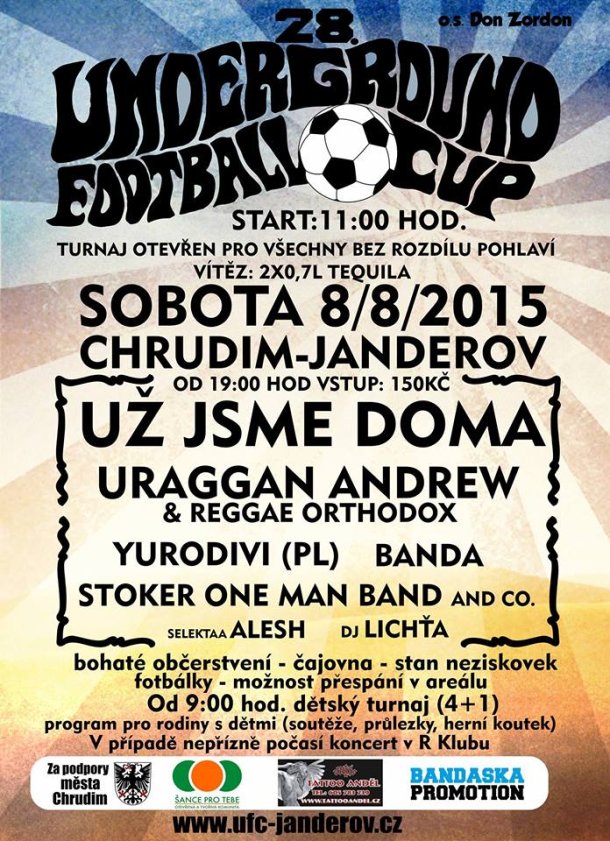 28. Underground Football Cup na Janderově už tuto sobotu 28. Underground Football Cup na Janderově už tuto sobotu