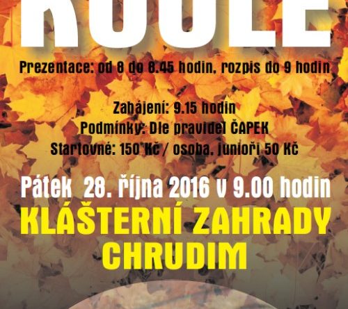 KAPUCÍNOVA KOULE - turnaj dvojic v Pétanque