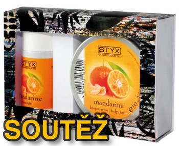 SOUTĚŽ o kosmetickou sadu STYX - pleťové mléko a sprchový gel - Mandarinka