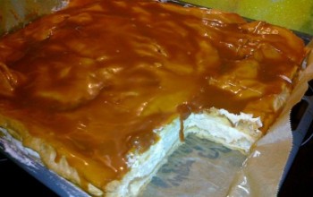 Karamelový větrník na plech