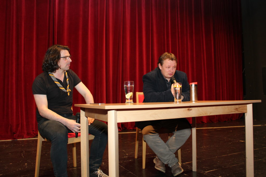 Miloš Říha a Mikuláš Kroupa na II. Skautském semináři ve Skutči. autor: Michael Trojtlar