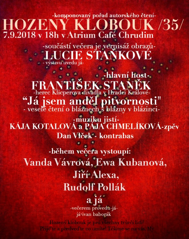 Hozený klobouk 9-2018 plakát