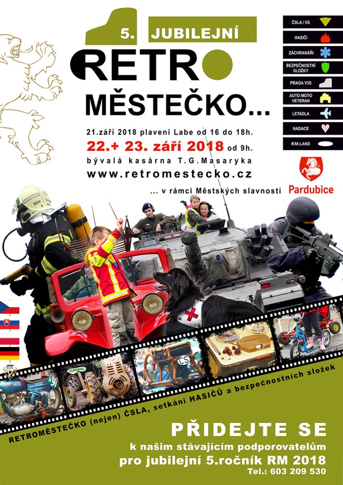 Retroměstečko 2018 plakát