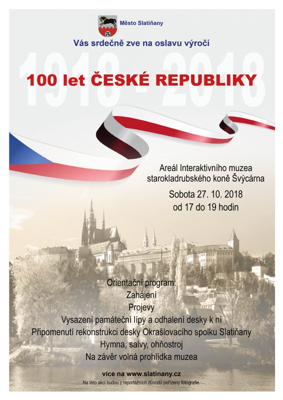 Oslava 100 let České republiky ve Slatiňanech