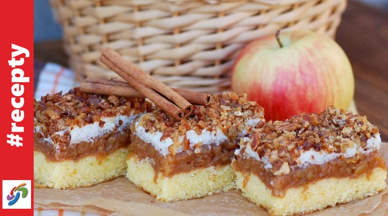 Jablkový koláč se sněhem