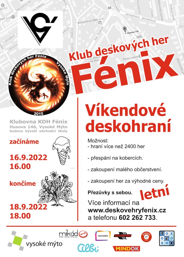 Víkendové deskohraní Fénix