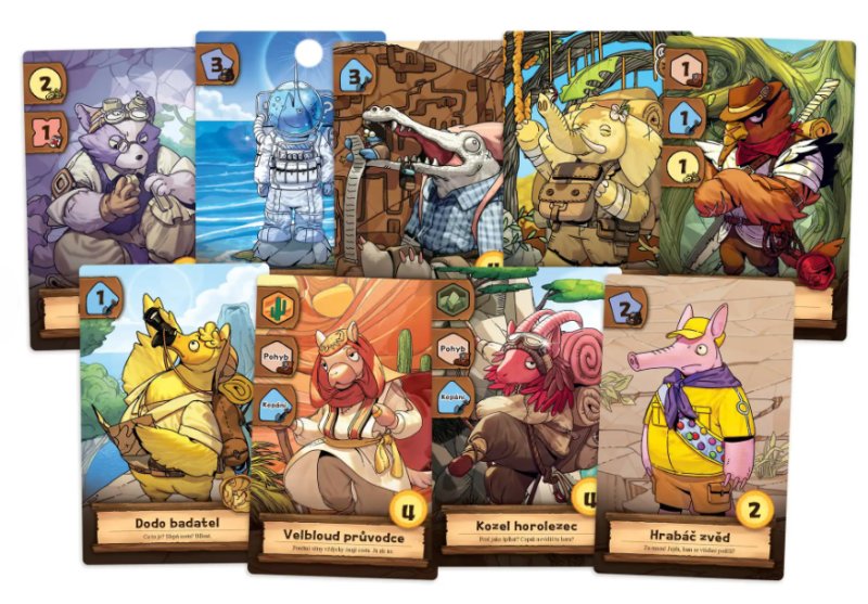 Lovci relikvií - karty