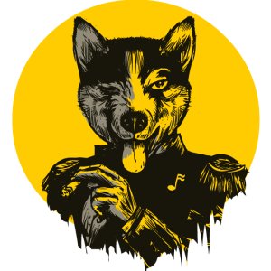 Žlutý pes logo