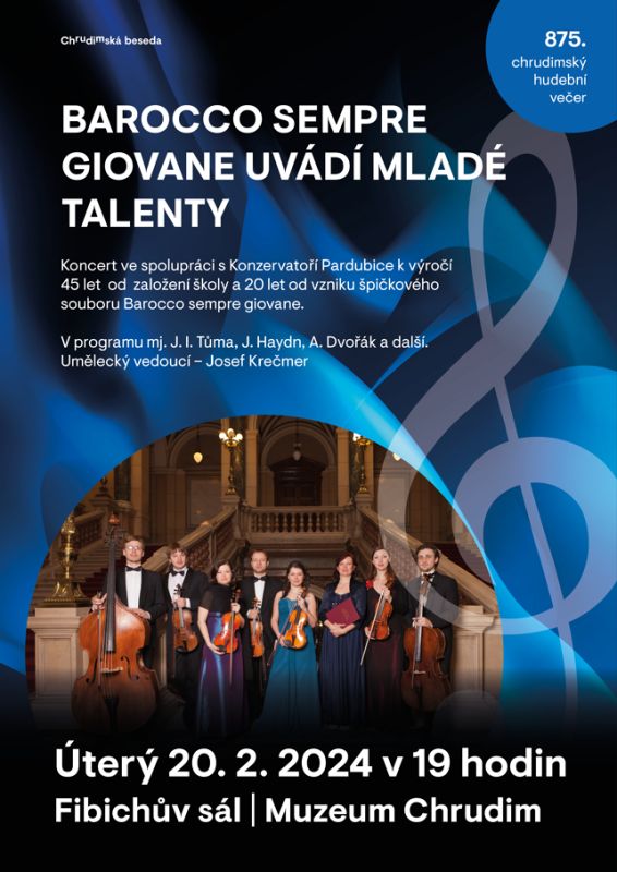 Barocco sempre giovane uvádí mladé talenty - plakát