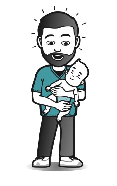 Když tečou nudle a tlačí prdíky - ilustrace