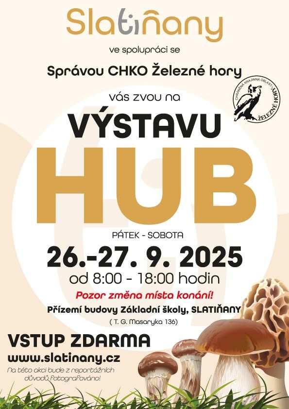 Výstava hub Slatiňany 2025