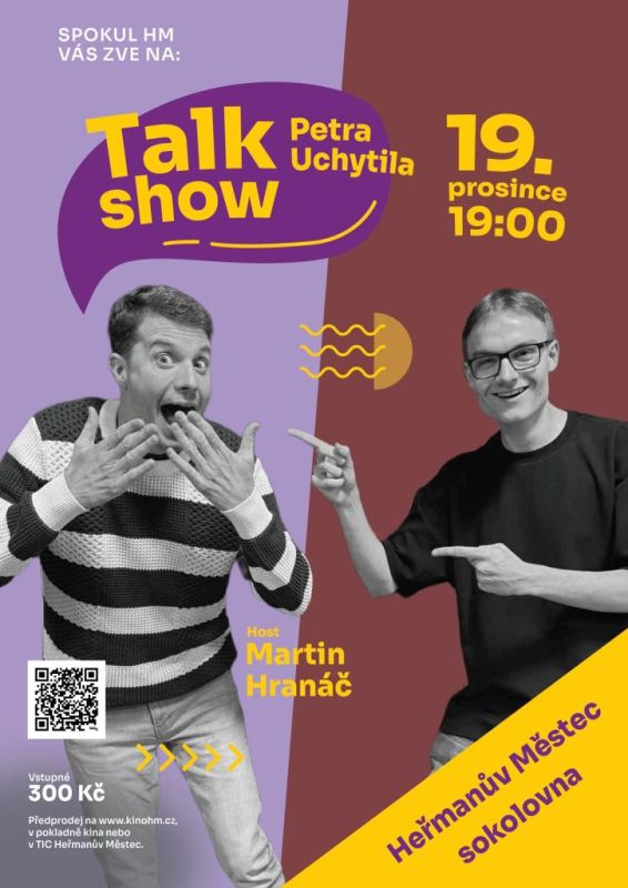 Talkshow Petra Uchytila - host Martin Hranáč