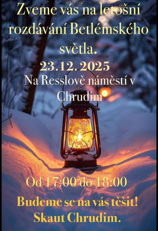 Betlémské světlo 2025