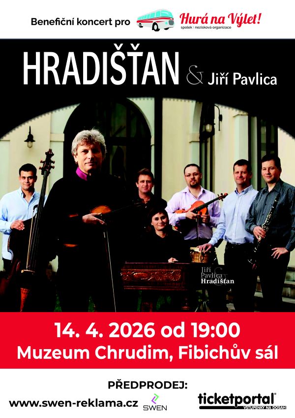 Pavlica s Hradišťanem - plakát Chrudim 2026