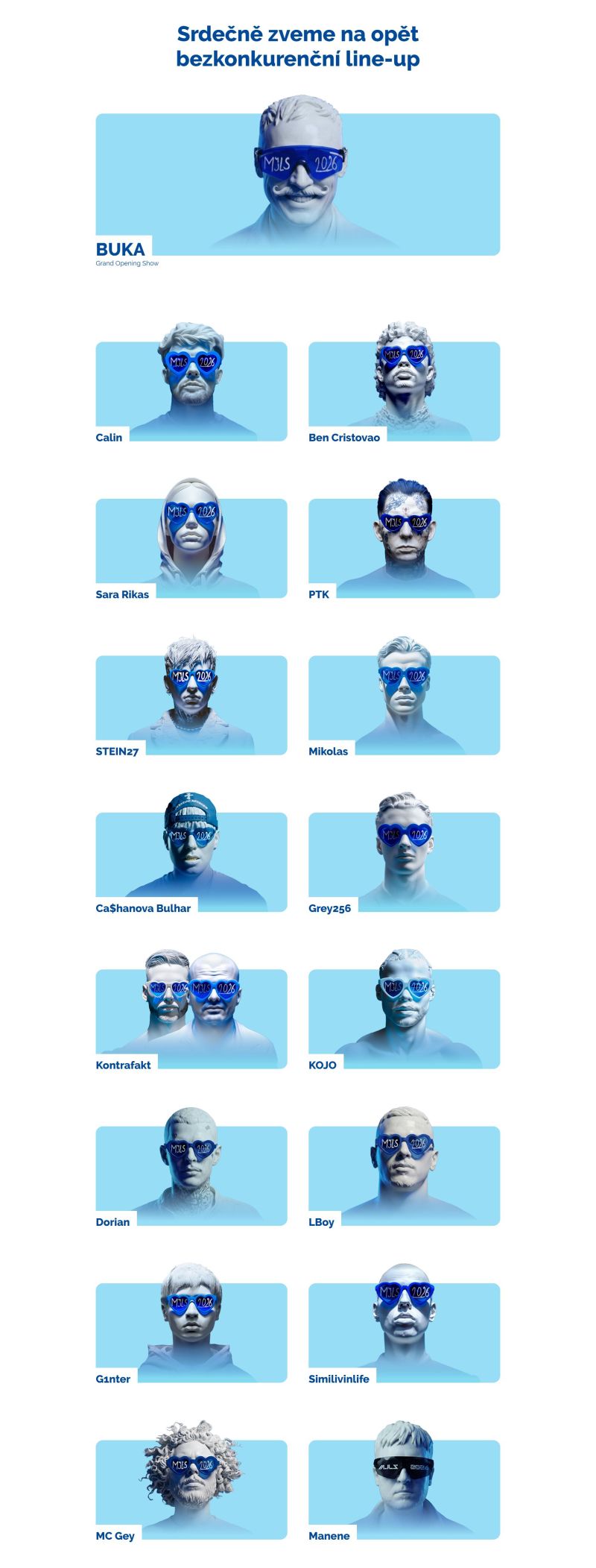 Majáles HK - obsazení