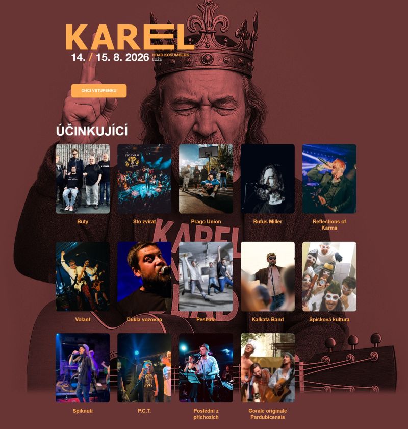 Festival Karel - účinkující