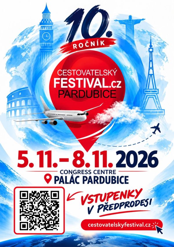 Cestovatelský festival Pardubice 2026 plakát